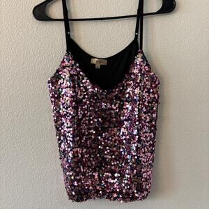 Lavish sequin tank top
